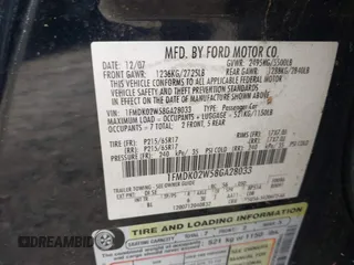 2008 Ford Taurus X SEL with VIN 1FMDK02W58GA28033, listed as a IAAI auction lot 42715854 with 203,375 mi miles and . Bid and sale history available at DreamBid. Image 9.