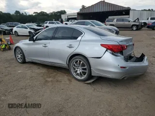 2014 Infiniti Q50 Premium with VIN JN1BV7AP9EM681650, listed as a Copart auction lot 62825004 with 136,959 mi miles and Salvage title. Bid and sale history available at DreamBid. Image 2.