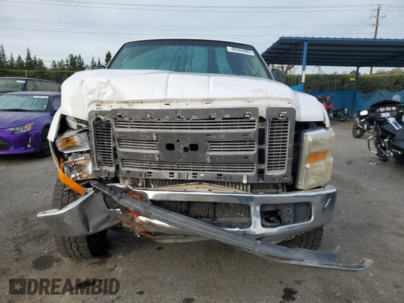 2008 Ford Super Duty F-250 SRW XL with VIN 1FTSX21R18EB68466, listed as a Copart auction lot 48565885 with 135,833 mi miles and Salvage Title. Bid and sale history available at carsss.com. Image 5.