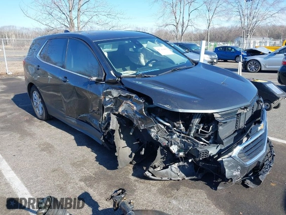 2020 Chevrolet Equinox LT with VIN 3GNAXKEV6LS677638, listed as a IAAI auction lot 41746460 with 81,280 mi miles. Bid and sale history available at carsss.com. Image 1.
