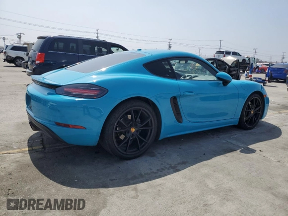 2018 Porsche 718 Cayman z VIN WP0AA2A86JK261947, wystawiony jako Copart lot #51666454 z przebiegiem 71 309 mil mil oraz Szkoda całkowita • Salvage title. Historia ofert i sprzedaży dostępna na DreamBid. Obrazek 3.