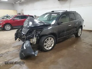 2015 Chevrolet Traverse LT with VIN 1GNKVGKD0FJ322649, listed as a Copart auction lot 52002055 with 129,240 mi miles and Clean title. Bid and sale history available at DreamBid. Image 1.