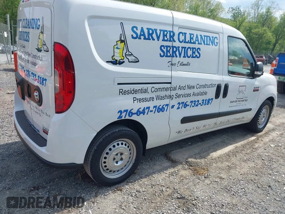2022 Ram ProMaster City Cargo Tradesman with VIN ZFBHRFABXN6X98994, listed as a IAAI auction lot 42168369 with 9,171 mi miles and . Bid and sale history available at DreamBid. Image 4.