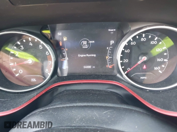 2020 Jeep Compass Trailhawk with VIN 3C4NJDDB2LT142394, listed as a IAAI auction lot 42055893 with 54,490 mi miles and . Bid and sale history available at carsss.com. Image 7.
