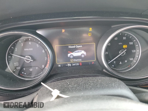 2022 Buick Encore GX Select with VIN KL4MMDSL3NB079853, listed as a Copart auction lot 53088545 with 34,135 mi miles and Salvage title. Bid and sale history available at DreamBid. Image 9.