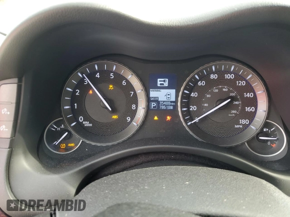 2019 Infiniti Q70 Luxe with VIN JN1BY1AR9KM585437, listed as a Copart auction lot 46824235 with 35,488 mi miles and Salvage Title. Bid and sale history available at DreamBid. Image 9.