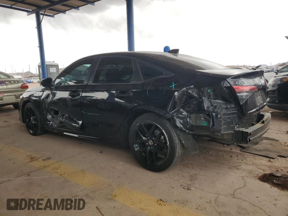 2022 Honda Civic Sedan Sport with VIN 2HGFE2F59NH606847, listed as a Copart auction lot 52019865 with 34,200 mi miles and Salvage Title. Bid and sale history available at carsss.com. Image 2.