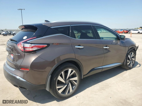 2018 Nissan Murano Platinum with VIN 5N1AZ2MG0JN169948, listed as a Copart auction lot 52020905 with 67,973 mi miles and Salvage Title. Bid and sale history available at carsss.com. Image 3.