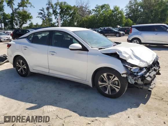 2020 Nissan Sentra SV with VIN 3N1AB8CV4LY215043, listed as a Copart auction lot 52383915 with 85,770 mi miles and Non Repairable. Bid and sale history available at carsss.com. Image 4.