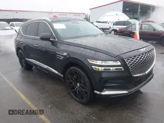 2022 Genesis GV80 with VIN KMUHCESC0NU083778, listed as a IAAI auction lot 41553215 with 93,384 mi miles and . Bid and sale history available at DreamBid. Image 1.