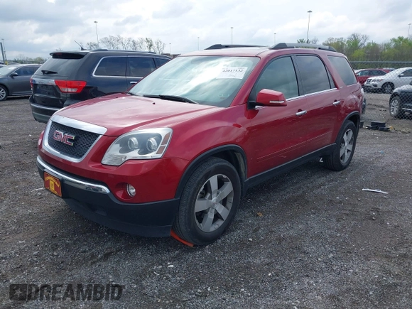 2012 GMC Acadia SLT2 with VIN 1GKKRSED7CJ407838, listed as a IAAI auction lot 42017132 with 211,662 mi miles. Bid and sale history available at carsss.com. Image 2.