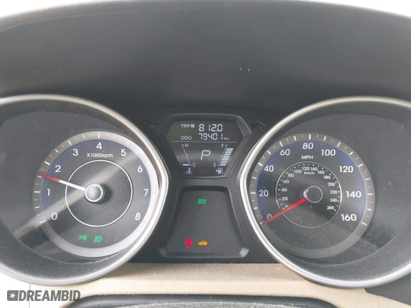 2013 Hyundai Elantra GLS PZEV with VIN KMHDH4AE0DU949943, listed as a IAAI auction lot 41936762 with 79,401 mi miles. Bid and sale history available at carsss.com. Image 7.