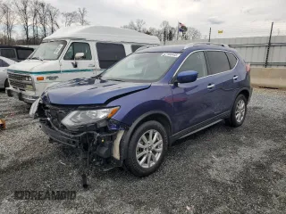 2020 Nissan Rogue SV with VIN KNMAT2MT0LP523946, listed as a Copart auction lot 47184445 with 41,940 mi miles and Salvage Title. Bid and sale history available at carsss.com. Image 1.