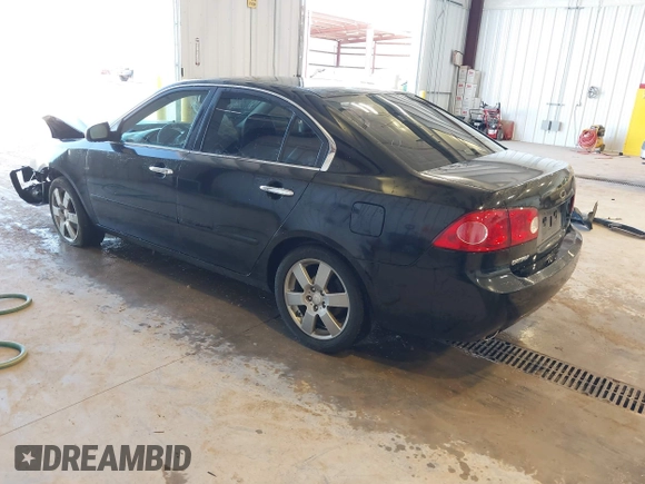 2007 Kia Optima EX with VIN KNAGE124875134352, listed as a IAAI auction lot 41627381 with 183,053 mi miles. Bid and sale history available at carsss.com. Image 3.