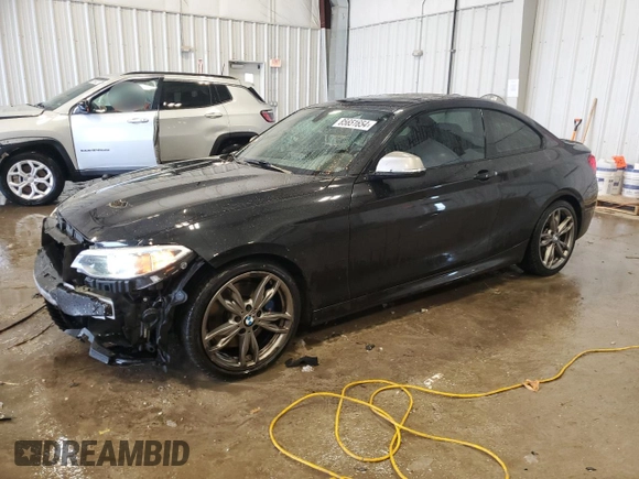2015 BMW 2 Series M235i xDrive with VIN WBA1J9C59FVX99105, listed as a Copart auction lot 85651654 with 108,725 mi miles and Non Repairable. Bid and sale history available at carsss.com. Image 1.