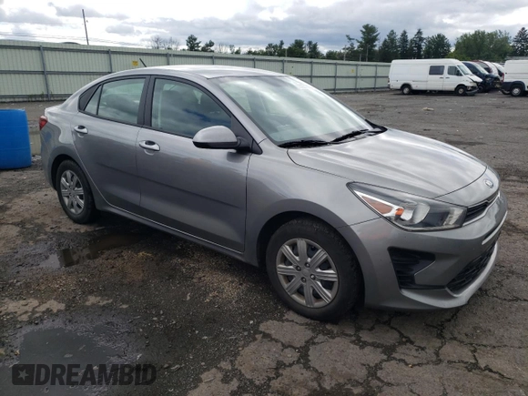 2021 Kia Rio S with VIN 3KPA24AD2ME401151, listed as a Copart auction lot 63223013 with 42,779 mi miles and Salvage Title. Bid and sale history available at DreamBid. Image 4.
