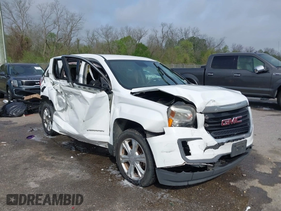 2017 GMC Terrain SLE with VIN 2GKALMEK6H6325093, listed as a IAAI auction lot 41876055 with 100,246 mi miles and . Bid and sale history available at carsss.com. Image 1.