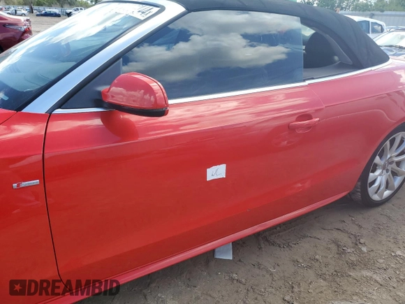2016 Audi A5 Premium Plus with VIN WAUM2AFH6GN006703, listed as a Copart auction lot 74889044 with 0 mi miles and Non Repairable. Bid and sale history available at carsss.com. Image 12.