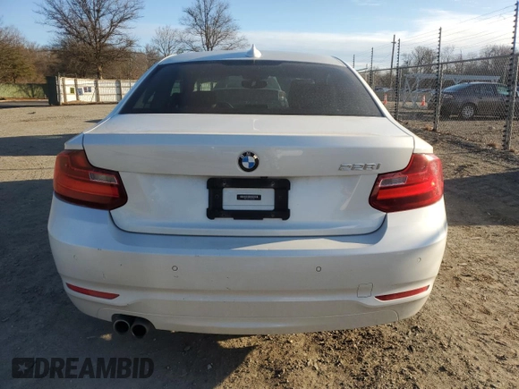 2015 BMW 2 Series 228i with VIN WBA1F9C51FVW98724, listed as a Copart auction lot 48041775 with 64,146 mi miles and Salvage Title. Bid and sale history available at carsss.com. Image 6.