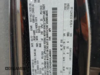 2017 Lincoln MKC Reserve z VIN 5LMTJ3DH2HUL46883, wystawiony jako Copart lot #60830925 z przebiegiem 56 077 mil mil oraz Szkoda całkowita • Salvage title. Historia ofert i sprzedaży dostępna na DreamBid. Obrazek 12.