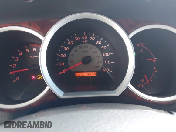 2005 Toyota Tacoma PreRunner with VIN 3TMJU62N05M001674, listed as a IAAI auction lot 42589081 with 244,158 mi miles and . Bid and sale history available at DreamBid. Image 7.