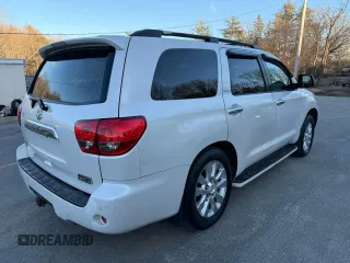 2008 Toyota Sequoia Platinum with VIN 5TDBY67A28S022612, listed as a Copart auction lot 48858235 with 232,747 mi miles and Clean Title. Bid and sale history available at carsss.com. Image 3.