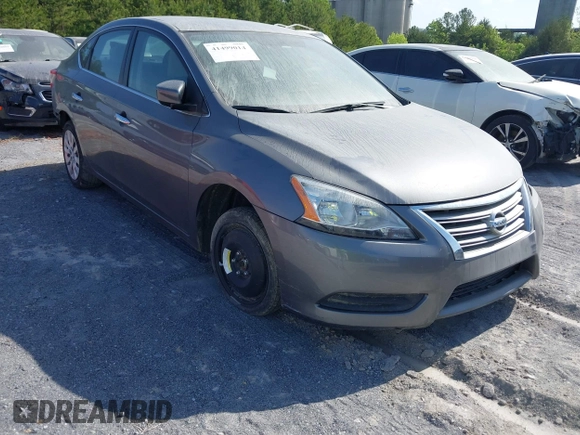 2015 Nissan Sentra S with VIN 3N1AB7AP4FY300807, listed as a IAAI auction lot 41499014 with 67,118 mi miles. Bid and sale history available at carsss.com. Image 1.