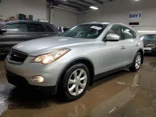 2010 Infiniti EX Journey with VIN JN1AJ0HR4AM757274, listed as a Copart auction lot 43002825 with 133,830 mi miles and Salvage Title. Bid and sale history available at carsss.com. Image 1.