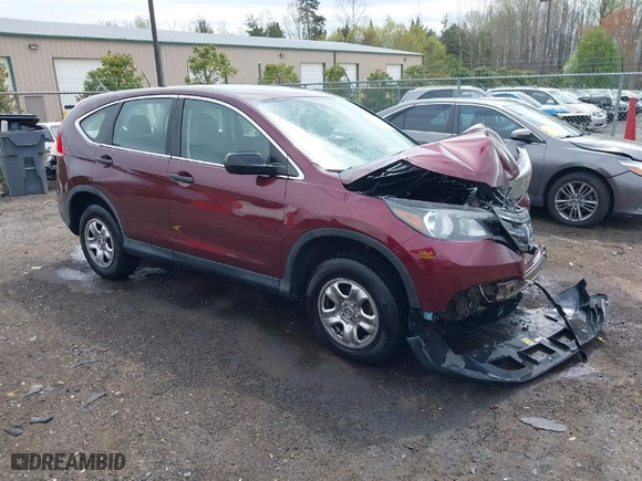 2013 Honda CR-V LX with VIN 5J6RM4H35DL071419, listed as a IAAI auction lot 41939434 with 169,915 mi miles. Bid and sale history available at carsss.com. Image 1.