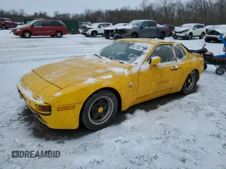1984 Porsche 944 with VIN WP0AA0944EN456763, listed as a Copart auction lot 46311845 with 15,364 mi miles and Clean Title. Bid and sale history available at carsss.com. Image 1.