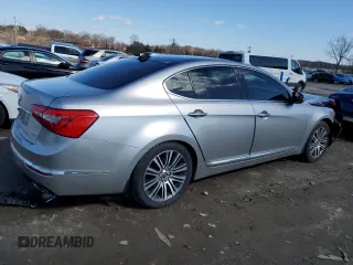 2014 Kia Cadenza Premium with VIN KNALN4D78E5139605, listed as a Copart auction lot 45453455 with 130,764 mi miles and Salvage Title. Bid and sale history available at carsss.com. Image 3.