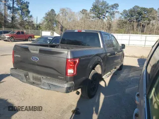 2015 Ford F-150 XL with VIN 1FTEW1CF6FKD44617, listed as a Copart auction lot 48336505 with 124,100 mi miles and Salvage Title. Bid and sale history available at carsss.com. Image 3.