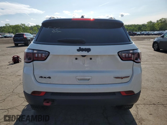 2019 Jeep Compass Trailhawk with VIN 3C4NJDDBXKT671249, listed as a Copart auction lot 58927225 with Not provided miles and Salvage title. Bid and sale history available at DreamBid. Image 6.