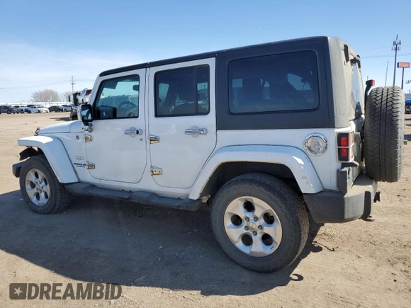 2014 Jeep Wrangler Unlimited Sahara with VIN 1C4BJWEG5EL111115, listed as a Copart auction lot 48385295 with 140,652 mi miles and Salvage Title. Bid and sale history available at carsss.com. Image 2.