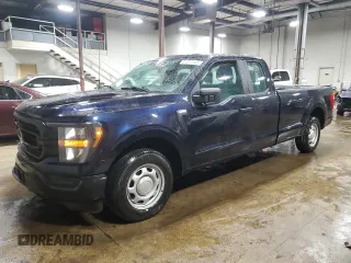 2023 Ford F-150 XL with VIN 1FTEX1CP0PKE69992, listed as a Copart auction lot 51517145 with 25,201 mi miles and Salvage title. Bid and sale history available at DreamBid. Image 1.