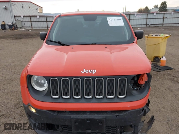 2018 Jeep Renegade Upland with VIN ZACCJBAB9JPJ56911, listed as a IAAI auction lot 41420839 with 48,633 mi miles and . Bid and sale history available at DreamBid. Image 13.