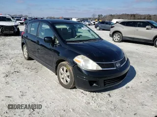 2007 Nissan Versa 1.8 S with VIN 3N1BC13E07L444184, listed as a Copart auction lot 46214485 with 125,316 mi miles and Salvage Title. Bid and sale history available at carsss.com. Image 10.
