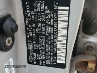2009 Hyundai Tucson GLS with VIN KM8JM12B79U012399, listed as a Copart auction lot 77663414 with 164,615 mi miles and Salvage Title. Bid and sale history available at carsss.com. Image 13.