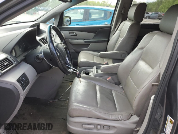 2011 Honda Odyssey EX-L with VIN 5FNRL5H6XBB002136, listed as a Copart auction lot 55162645 with 172,425 mi miles and Salvage Title. Bid and sale history available at DreamBid. Image 7.