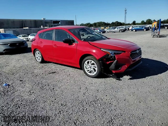 2024 Subaru Impreza with VIN JF1GUABC9R8308613, listed as a Copart auction lot 76485074 with 7,512 mi miles and Salvage Title. Bid and sale history available at carsss.com. Image 11.