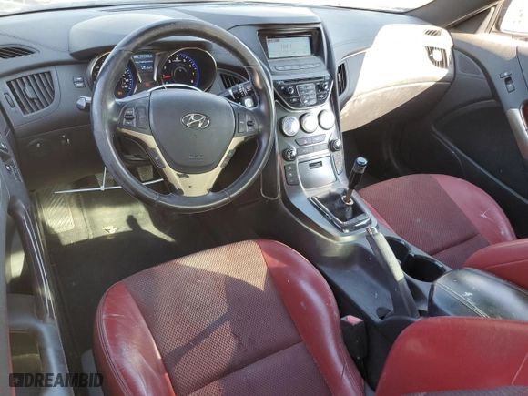 2013 Hyundai Genesis Coupe 3.8 Track with VIN KMHHU6KJ6DU083931, listed as a Copart auction lot 47243305 with 191,183 mi miles and Salvage Title. Bid and sale history available at carsss.com. Image 8.