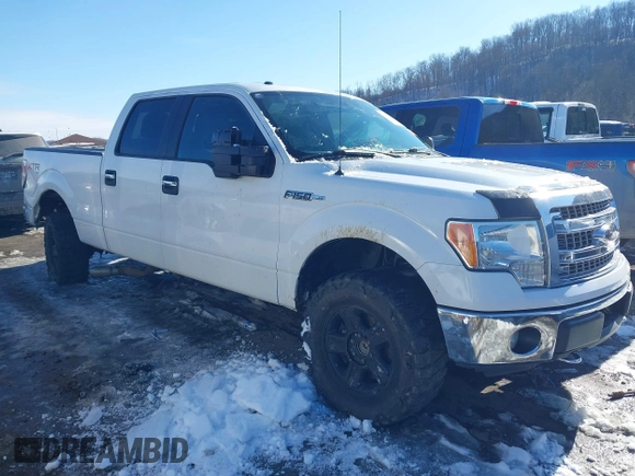 2014 Ford F-150 XL with VIN 1FTFW1EF3EFC76818, listed as a IAAI auction lot 41217824 with 155,317 mi miles. Bid and sale history available at carsss.com. Image 1.