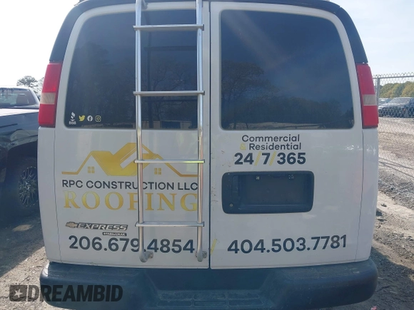 2014 Chevrolet Express Cargo Van with VIN 1GCWGFCA8E1199409, listed as a IAAI auction lot 41936092 with 304,367 mi miles. Bid and sale history available at carsss.com. Image 16.