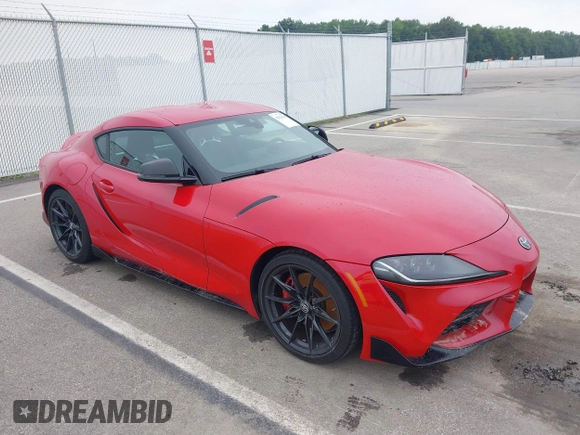 2024 Toyota Supra 3.0 with VIN WZ1DB0G03RW066541, listed as a IAAI auction lot 42520943 with 12,285 mi miles and . Bid and sale history available at DreamBid. Image 1.