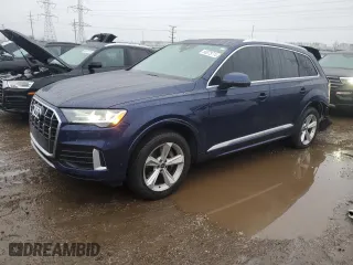 2021 Audi Q7 Premium with VIN WA1AJAF70MD026781, listed as a Copart auction lot 86375774 with 92,998 mi miles and Salvage Title. Bid and sale history available at carsss.com. Image 1.