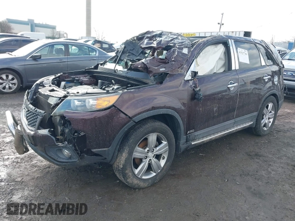 2012 Kia Sorento EX with VIN 5XYKUDA29CG262599, listed as a IAAI auction lot 41527740 with Not Provided miles. Bid and sale history available at carsss.com. Image 16.