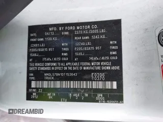 2013 Ford Transit Connect XLT with VIN NM0LS7BN1DT153643, listed as a IAAI auction lot 42658270 with 190,651 mi miles and . Bid and sale history available at DreamBid. Image 9.