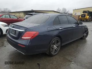 2017 Mercedes-Benz E-Class AMG E 43 with VIN WDDZF6EBXHA163981, listed as a Copart auction lot 80611534 with 85,528 mi miles and Salvage Title. Bid and sale history available at carsss.com. Image 3.