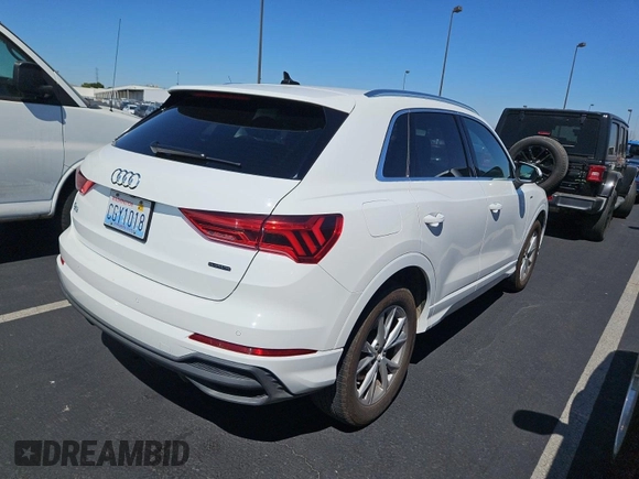 2023 Audi Q3 S line Premium with VIN WA1DECF3XP1106668, listed as a IAAI auction lot 42845143 with 46,005 mi miles and . Bid and sale history available at DreamBid. Image 50.