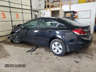 2014 Honda Civic LX z VIN 19XFB2F5XEE037008, wystawiony jako Copart lot #51533375 z przebiegiem Nie podano mil oraz Szkoda całkowita • Salvage title. Historia ofert i sprzedaży dostępna na DreamBid. Obrazek 2.
